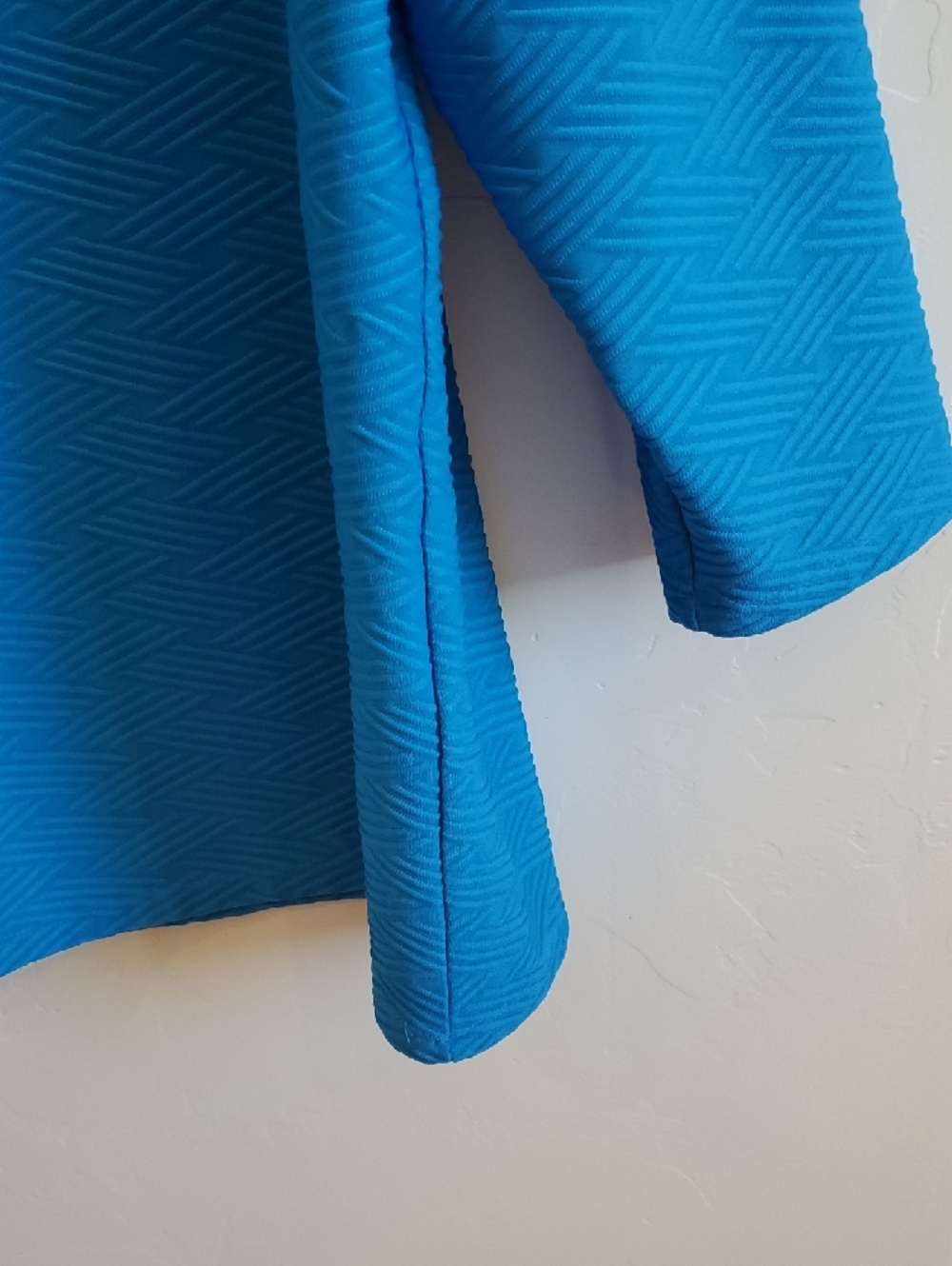 Allison Daley Bright Teal Textured Scoop Neck Long Sleeve Top - Picture 8 of 8